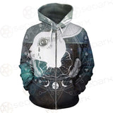 Wicca Rabbit Pattern SED-0153 Zip-up Hoodies