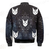 Witch Cat Pattern SED-0154 Bomber Jacket