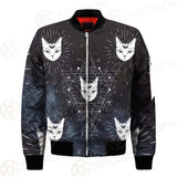 Witch Cat Pattern SED-0154 Bomber Jacket