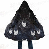 Witch Cat Pattern SED-0154 Cloak with bag