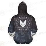 Witch Cat Pattern SED-0154 Hoodie Allover