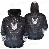 Witch Cat Pattern SED-0154 Hoodie Allover