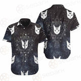 Witch Cat Pattern SED-0154 Shirt Allover