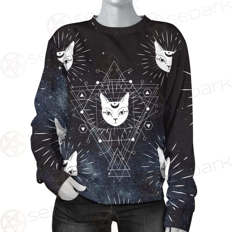 Witch Cat Pattern SED-0154 Unisex Sweatshirt