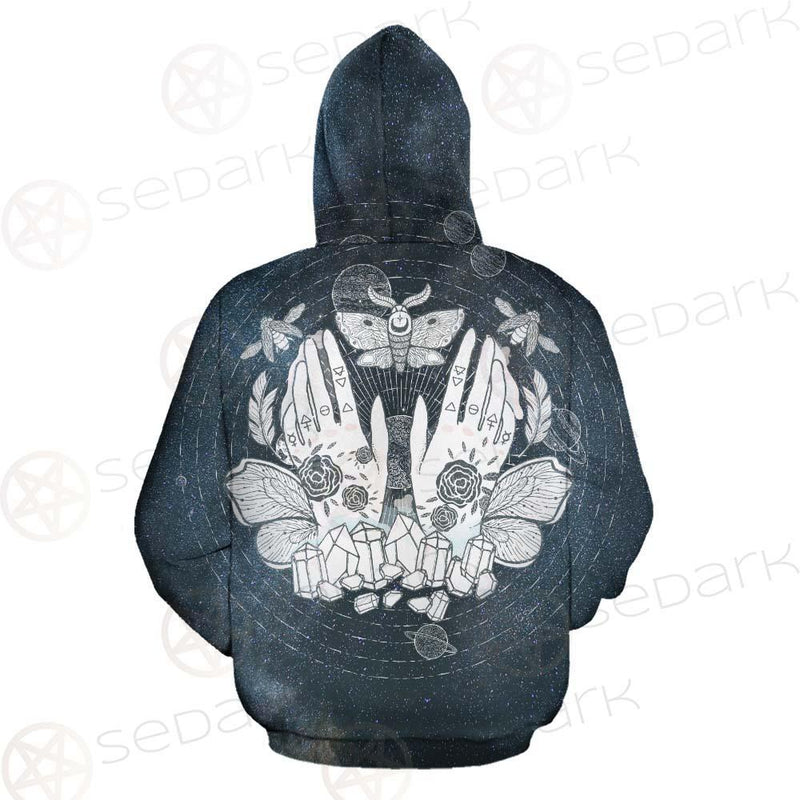 Wicca Hands SED-0155 Zip-up Hoodies