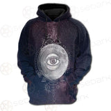 Wicca Pattern In Hands SED-0156 Hoodie Raglan