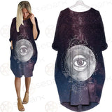 Wicca Pattern In Hands SED-0156 Batwing Pocket Dress
