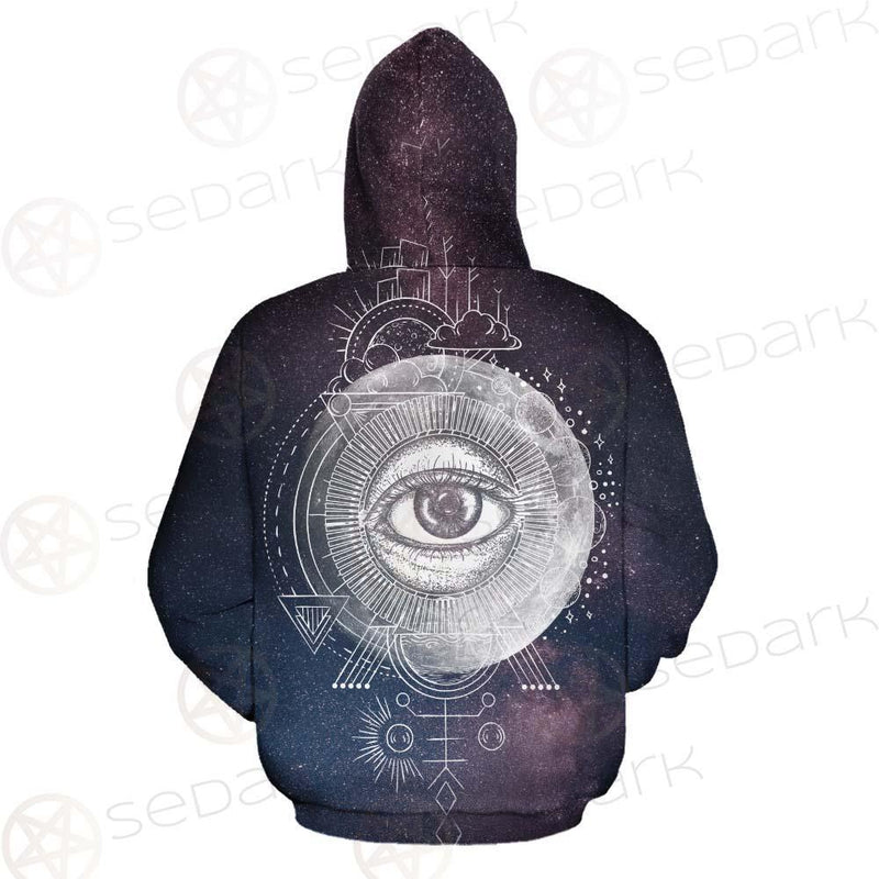 Wicca Pattern In Hands SED-0156 Zip-up Hoodies