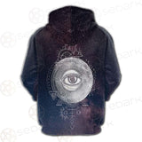 Wicca Pattern In Hands SED-0156 Hoodie Raglan Zip