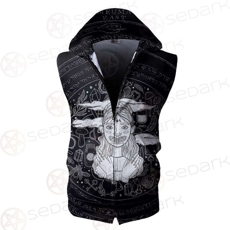 Eye Off The Moon SED-0157 Zip Sleeveless Hoodie