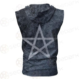 Wicca Girl SED-0158 Zip Sleeveless Hoodie