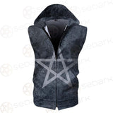 Wicca Girl SED-0158 Zip Sleeveless Hoodie