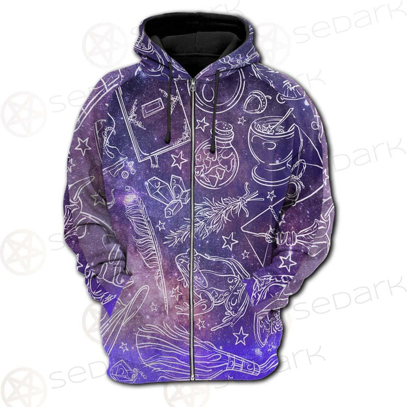 Wicca Star SED-0159 Hoodie Raglan Zip
