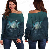 Wicca Pattern SED-0160 Off Shoulder Sweaters