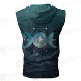 Wicca Pattern SED-0160 Zip Sleeveless Hoodie