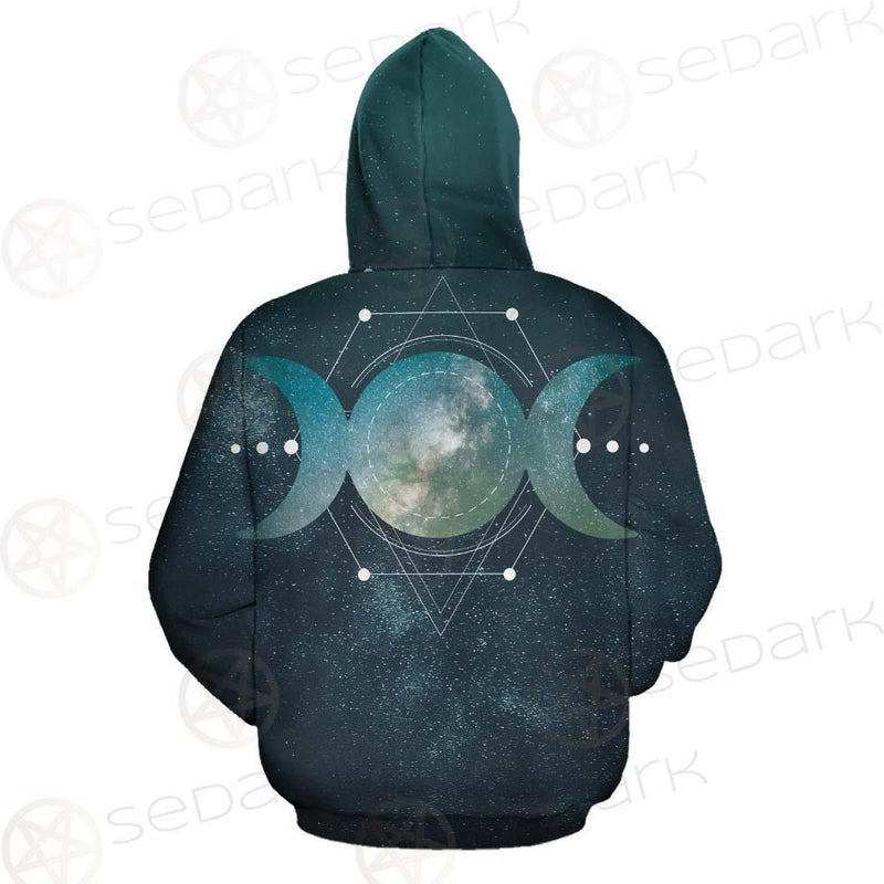 Wicca Pattern SED-0160 Zip-up Hoodies