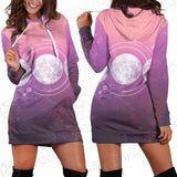 Triple Moon Wicca SED-0161 Hoodie Dress