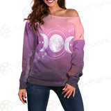 Triple Moon Wicca SED-0161 Off Shoulder Sweaters