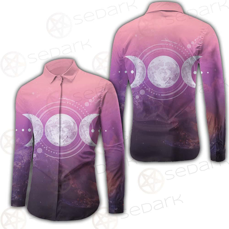 Triple Moon Wicca SED-0161 Long Sleeve Shirt