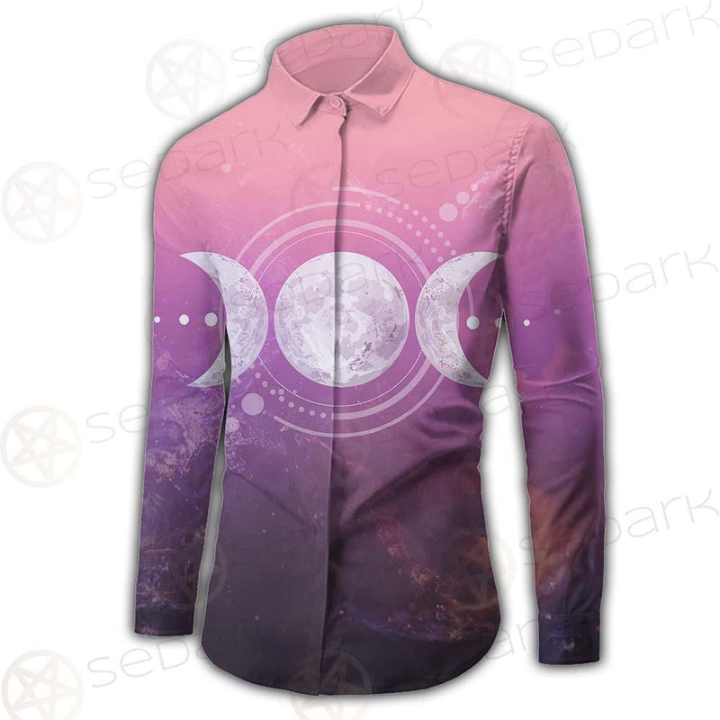 Triple Moon Wicca SED-0161 Long Sleeve Shirt