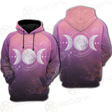 Triple Moon Wicca SED-0161 Hoodie Raglan