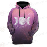 Triple Moon Wicca SED-0161 Hoodie Raglan