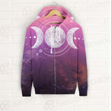 Triple Moon Wicca SED-0161 Zip-up Hoodies