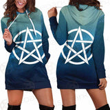 Religious Sign Wicca SED-0162 Hoodie Dress