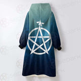 Religious Sign Wicca SED-0162 Oversized Sherpa Blanket Hoodie