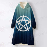 Religious Sign Wicca SED-0162 Oversized Sherpa Blanket Hoodie