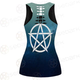 Religious Sign Wicca SED-0162 Hollow Out Tank Top