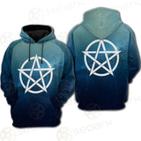 Religious Sign Wicca SED-0162 Hoodie Raglan