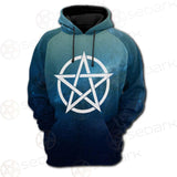 Religious Sign Wicca SED-0162 Hoodie Raglan