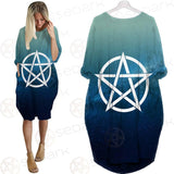 Religious Sign Wicca SED-0162 Batwing Pocket Dress