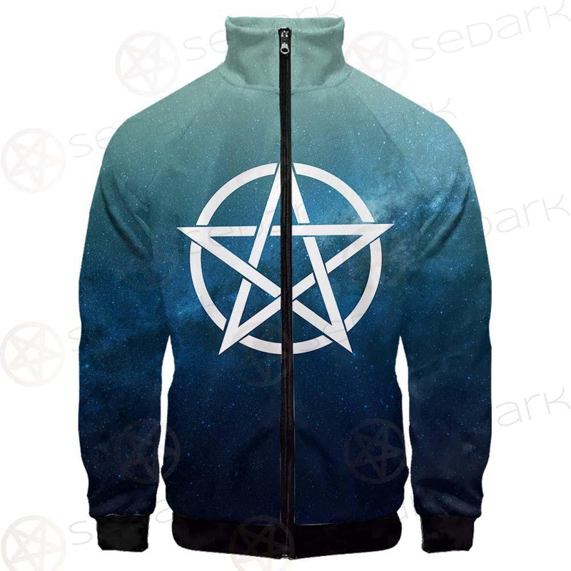 Religious Sign Wicca SED-0162 Stand-up Collar Jacket