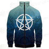 Religious Sign Wicca SED-0162 Stand-up Collar Jacket