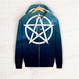 Religious Sign Wicca SED-0162 Zip-up Hoodies