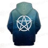 Religious Sign Wicca SED-0162 Hoodie Raglan Zip