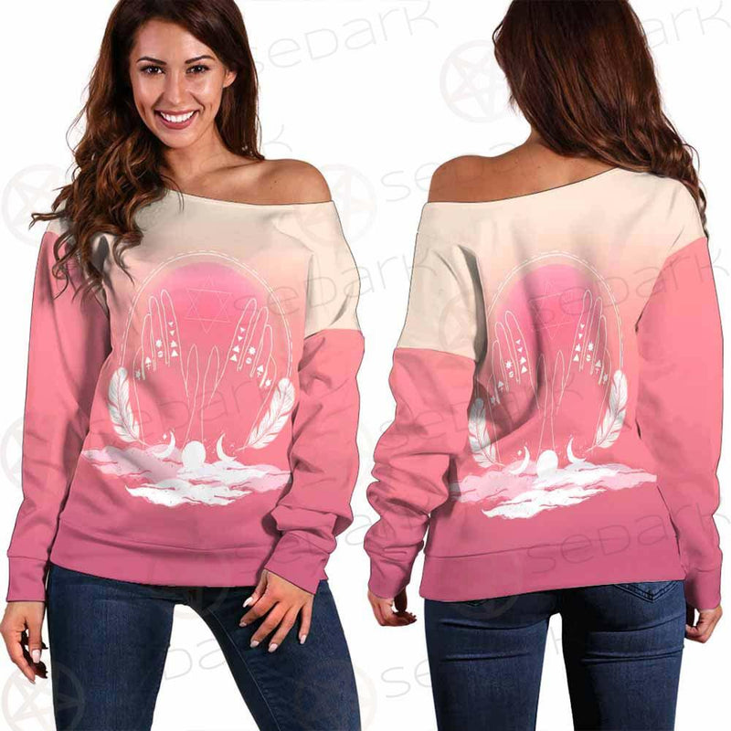 Wicca Coven SED-0163 Off Shoulder Sweaters