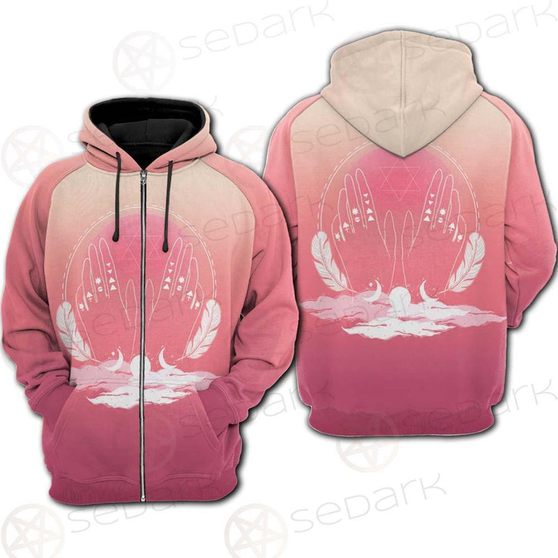 Wicca Coven SED-0163 Hoodie Raglan Zip