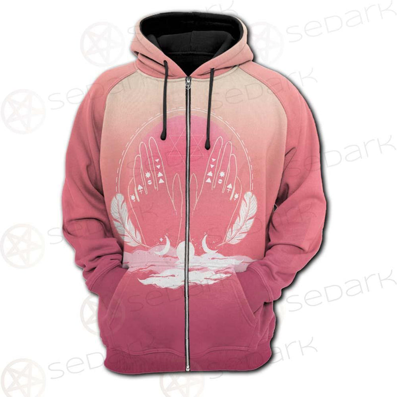 Wicca Coven SED-0163 Hoodie Raglan Zip