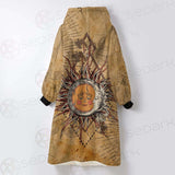 Bohemian Sun And Moon SED-0165 Oversized Sherpa Blanket Hoodie