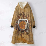 Bohemian Sun And Moon SED-0165 Oversized Sherpa Blanket Hoodie