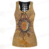 Bohemian Sun And Moon SED-0165 Hollow Out Tank Top