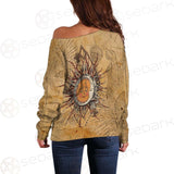 Bohemian Sun And Moon SED-0165 Off Shoulder Sweaters