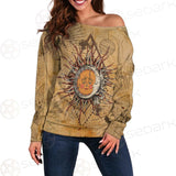 Bohemian Sun And Moon SED-0165 Off Shoulder Sweaters