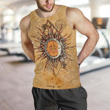 Bohemian Sun And Moon SED-0165 Men Tank-tops