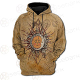 Bohemian Sun And Moon SED-0165 Hoodie Raglan