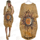 Bohemian Sun And Moon SED-0165 Batwing Pocket Dress