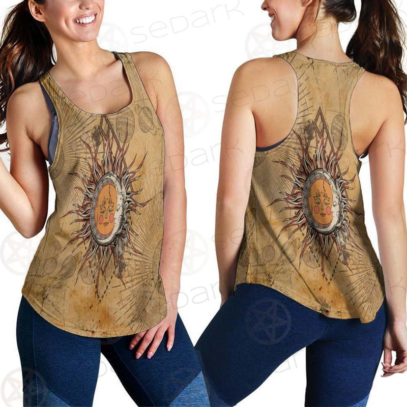 Bohemian Sun And Moon SED-0165 Women Tank Top